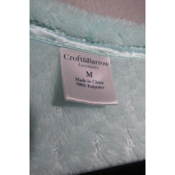 Mint Green Floral Embroidery Robe Nightgown, Size M - Picture 5 of 5